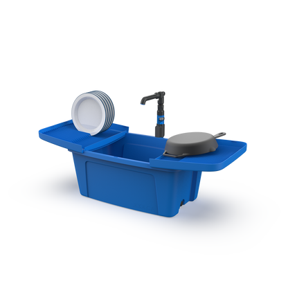 Joolca HOTTAP V2 Nomad carry tub used as a sink