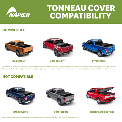 Napier Backroadz Truck Tent tonneau cover compatibility guide