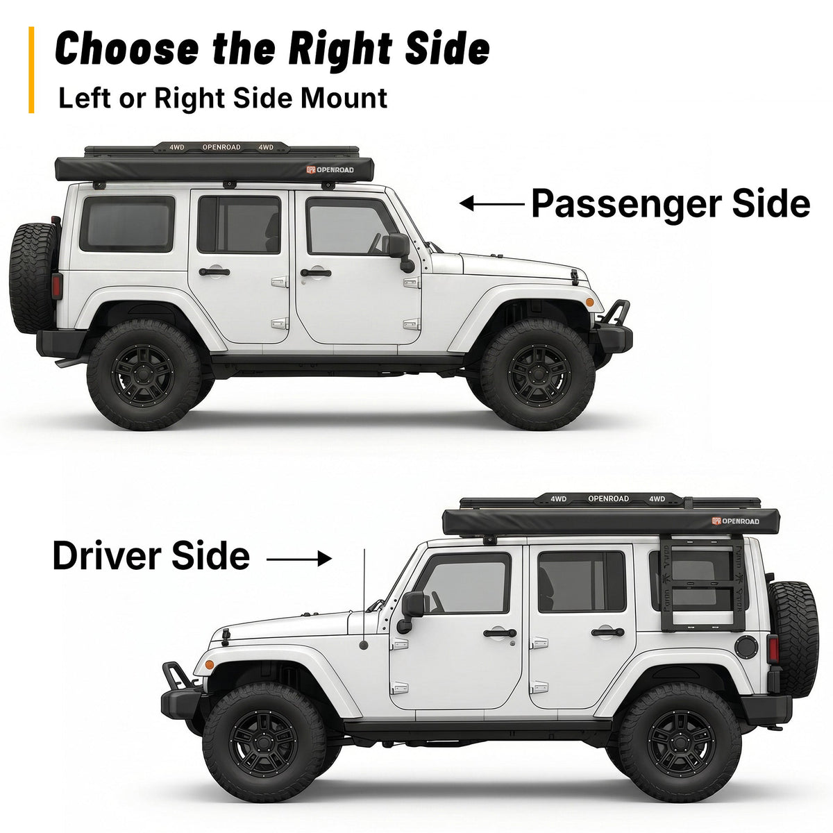 OPENROAD 270 Trail Series driver and passenger side mounting